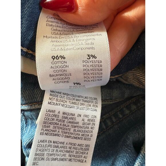 Mother the weekender raw hem jeans in gold rush size 25 - Picture 6 of 12